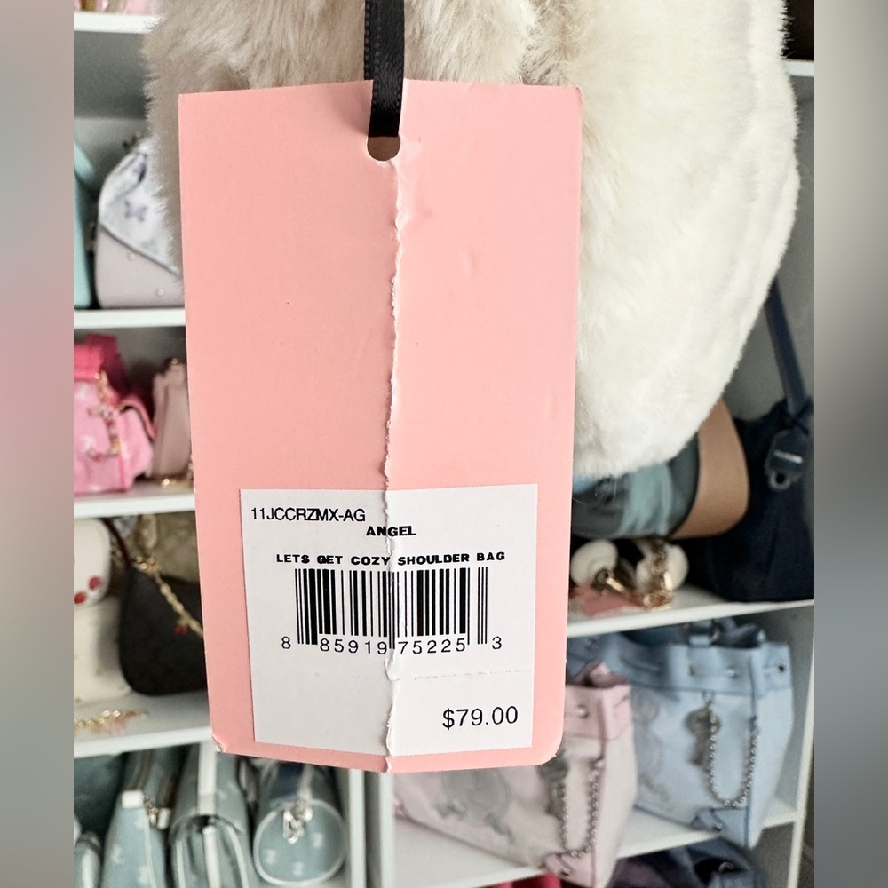 NWT-Juicy Couture Angel Let’s Get Cozy Shoulder Bag - Picture 4 of 5